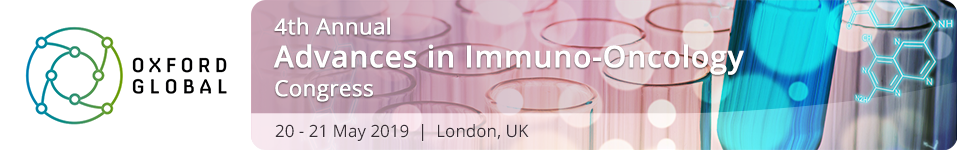 Banner announcing 4th annual Advances in Immuno-Oncology Congress